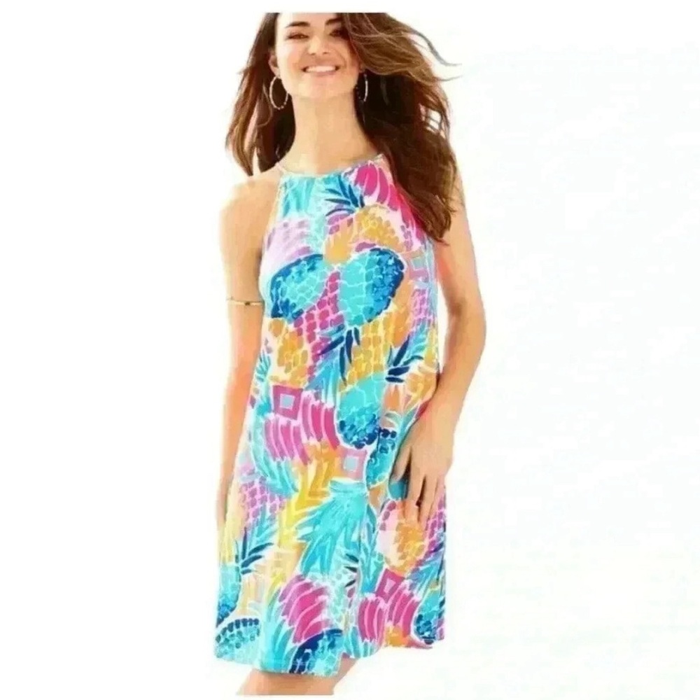 Margot Dress Lilly Pulitzer goombay smashed pineapple